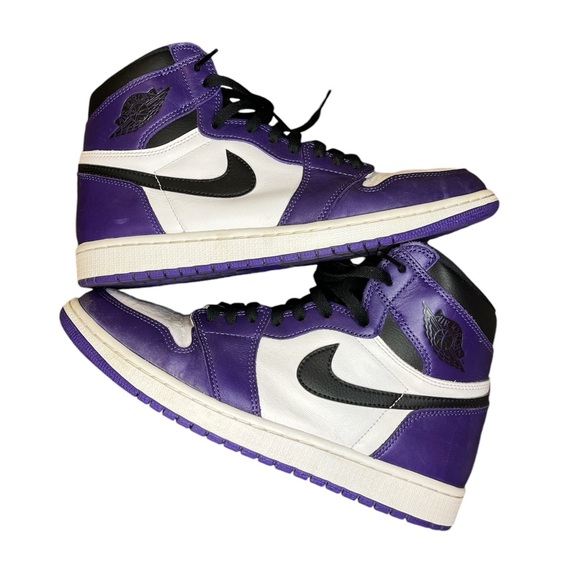 Nike Air Jordan 1 Retro High OG Men’s Size 11 Purple/Black/White WITH BOX! - Picture 2 of 8